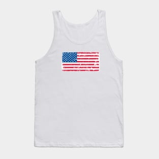 Grunge American flag Tank Top